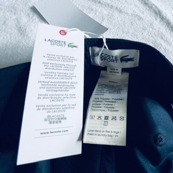 (NWT) LACOSTE Sport, “Miami Open” Tennis Hat, Cap, Blue, Size L - Picture 2 of 8